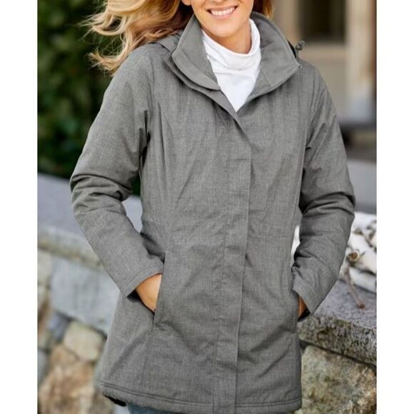 The Vermont Country Store 5762VCS Women's Sz M Gray Frost Fighter Parka - Picture 13 of 13
